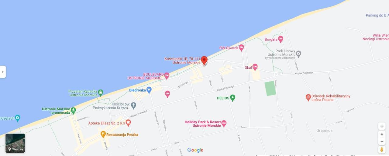 Na Klifie - Apartamenty Komfort, Widok Na Morze, Parking Устроне-Морске Экстерьер фото